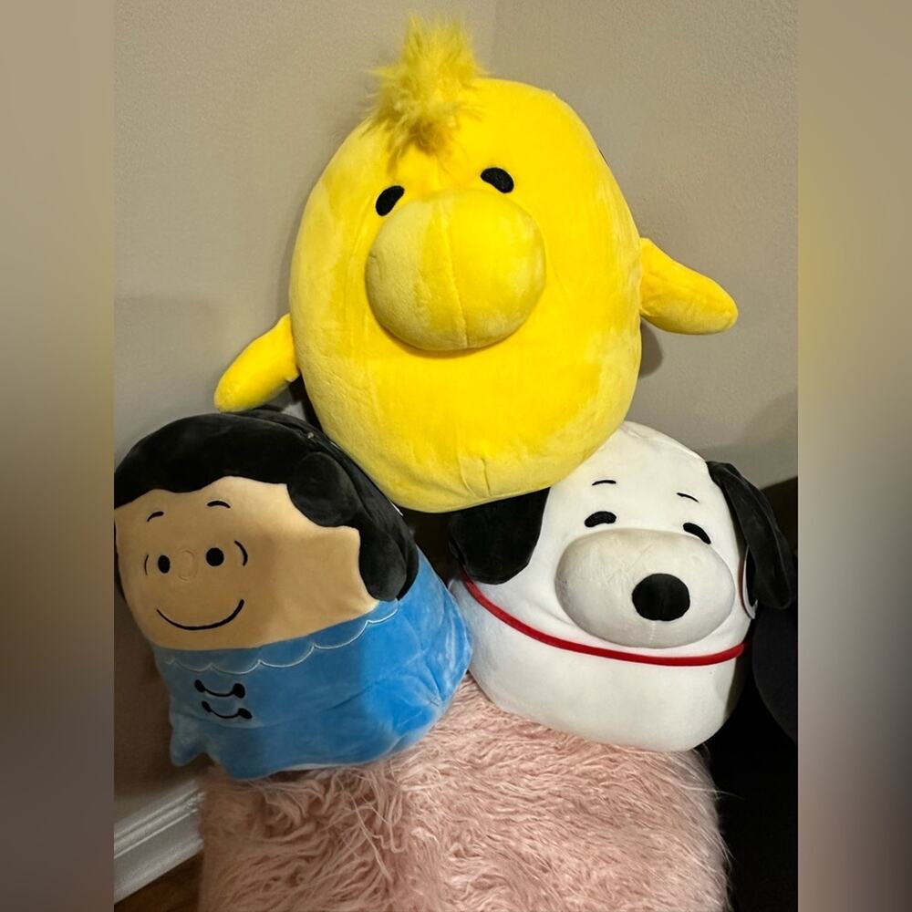 Squishmallow Peanuts Set - Lucy, Woodstock and Snoopy